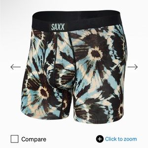 Saxx vibe super soft boxer brief earthy tie dye